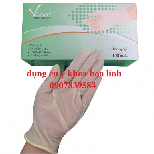 Găng tay y tế VGLOVE không bột size S/M